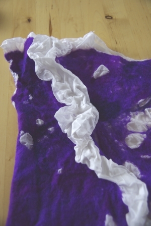 Jurk van vilt voor bruidsmeisje - Felted dress voor brides maid