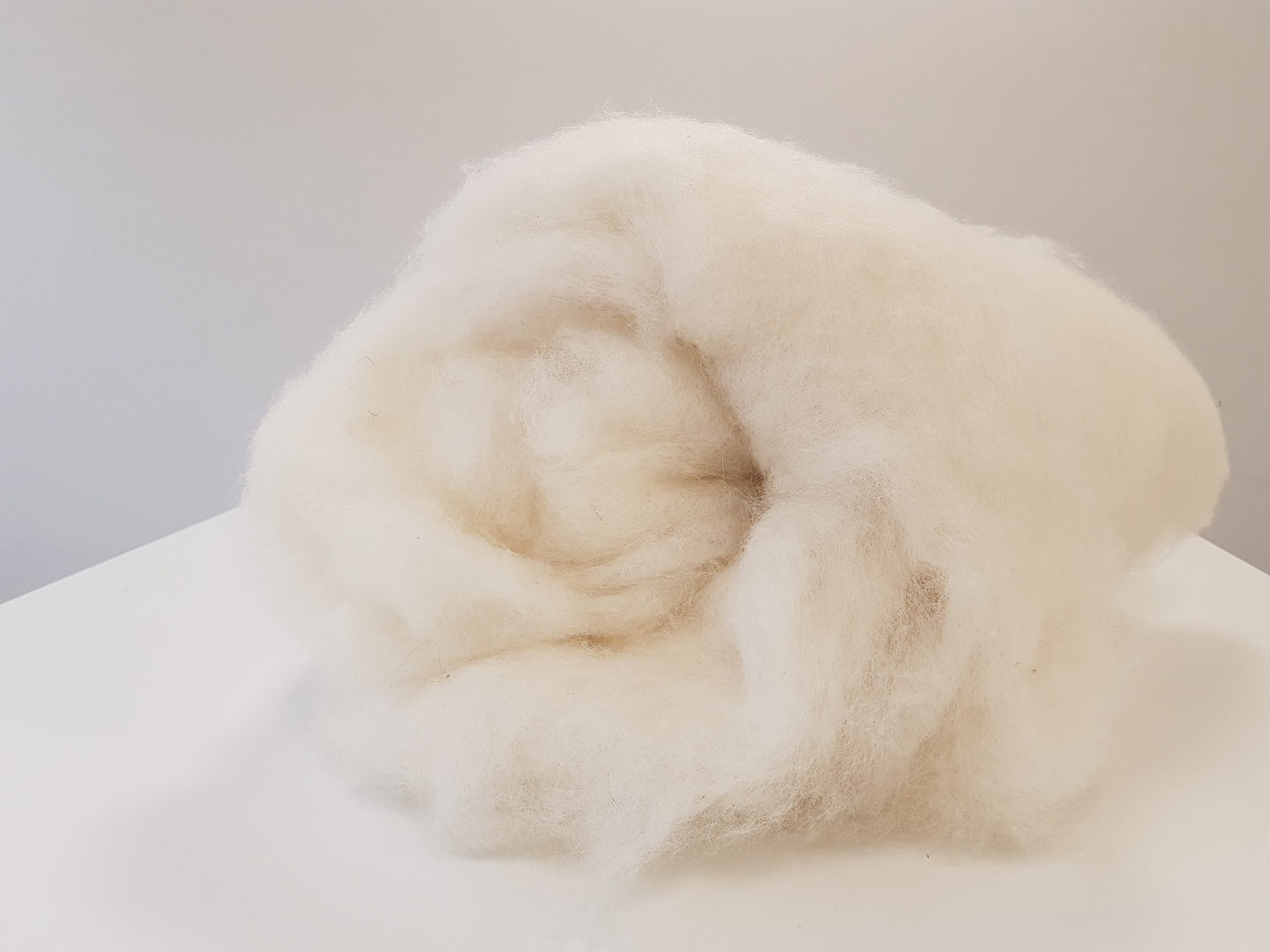 Kaardvlies roomwit bergschaap 50 gram