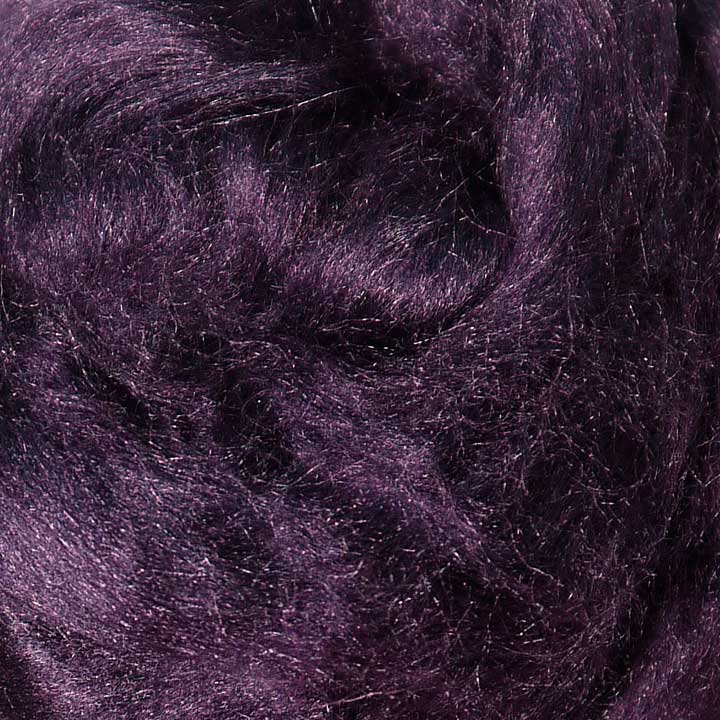 zijdevezel voor vilten zijdelont kopen winkel wolgoeroe dark purple donkerpaars