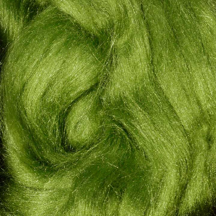 zijdevezel voor vilten zijdelont kopen winkel wolgoeroe groen leave green