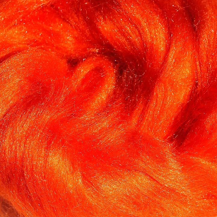 zijdevezel voor vilten zijdelont kopen winkel wolgoeroe oranje orange
