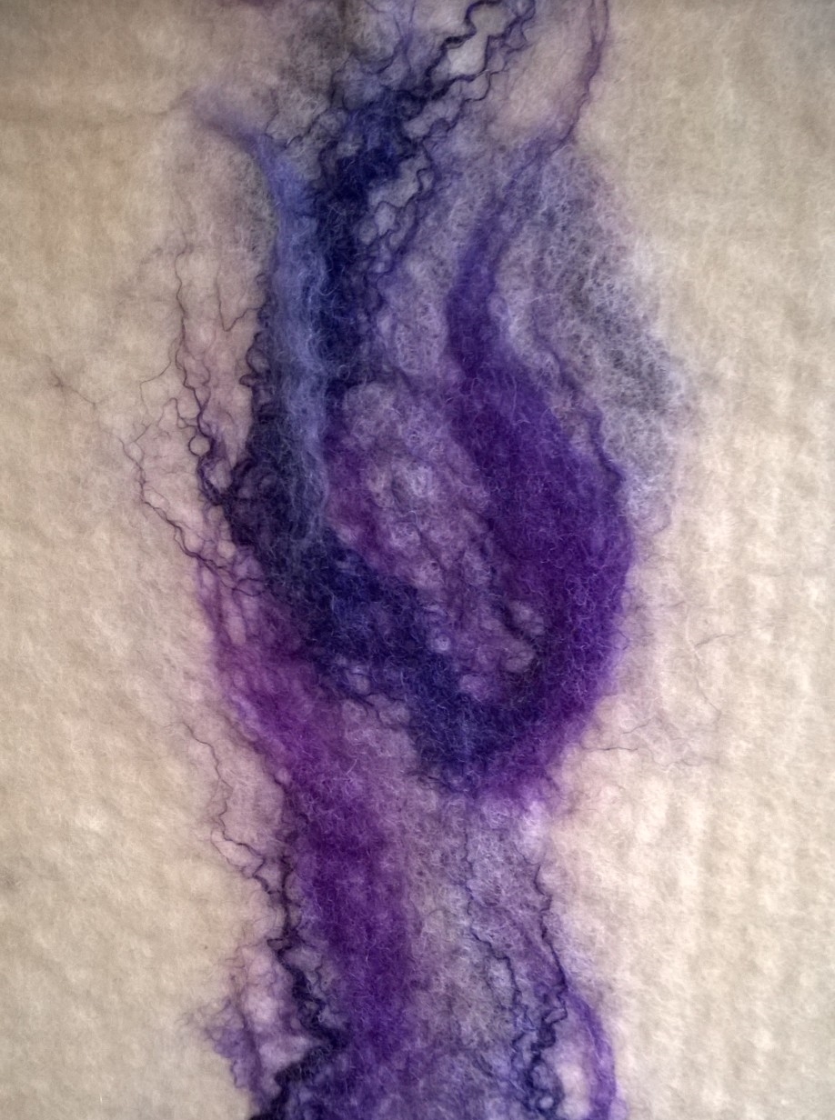Felt like paint_felt art wall panel detail_Studio Namenia
