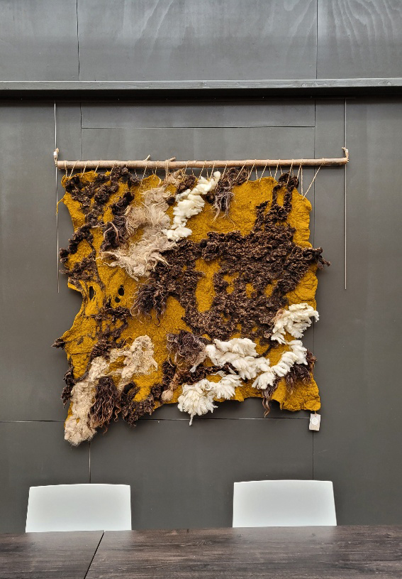 Wool art wool painting acoustic art acoustic panel Lana Romana _ Arte Cascada (2)